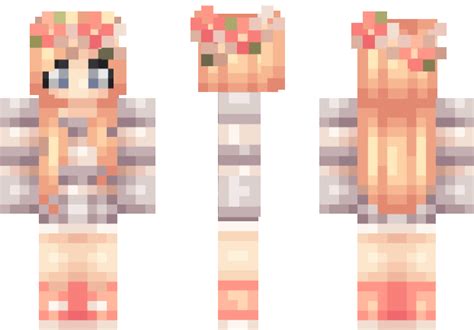 Flower Crown Minecraft Skin | PixldMe | Minecraft skins female ...