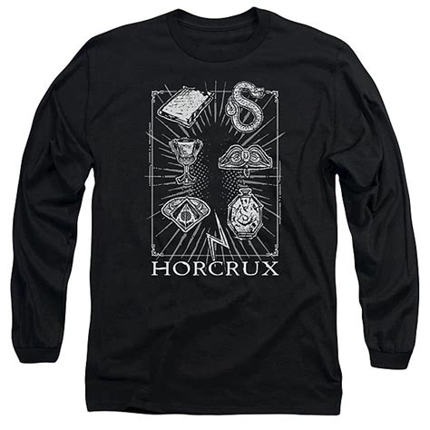 Harry Potter Horcrux Symbols Long Sleeve Adult T-shirt