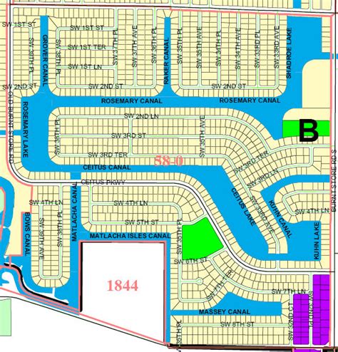 Cape Coral Unit 58 Map