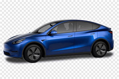 Blue Tesla Model Y Side View, transport, cars, tesla, png | PNGEgg