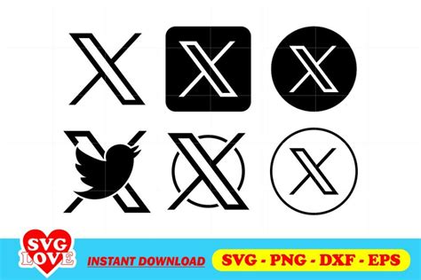 Twitter X Logo SVG Bundle - Gravectory