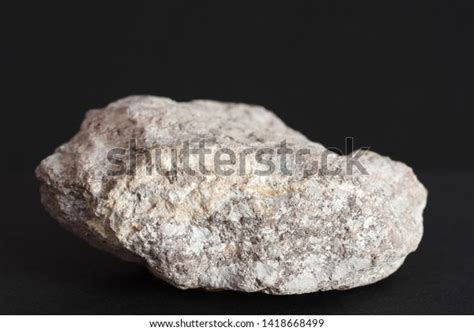 Alunite Mineral Aluminum Ore On Black Stock Photo 1418668499 | Shutterstock