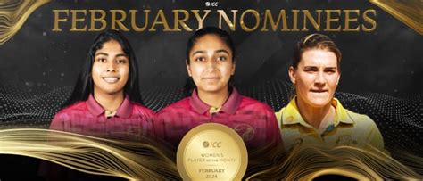 ICC Women’s Player of the Month nominees for February 2024 revealed