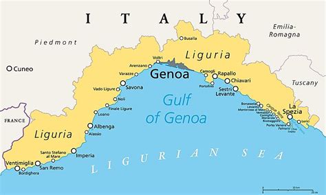 Gulf Of Genoa - WorldAtlas