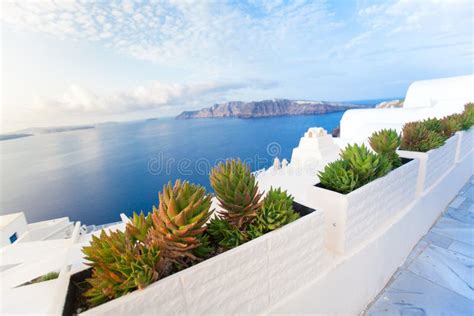 White Architecture on Santorini Island, Greece. Stock Image - Image of european, cross: 113810699