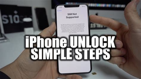 iPhone Unlock SIM Instructions - Simple Steps - YouTube