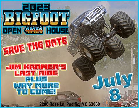 SAVE THE DATE 2023 BIGFOOT Open House – Bigfoot 4X4