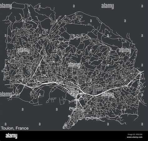 Street roads map of TOULON, FRANCE Stock Vector Image & Art - Alamy