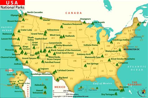 USA-National-Park-Map-300Dpi - Cache Valley Family Magazine
