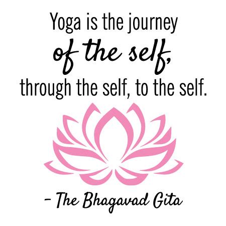 Yoga Is The Journey Wall Quotes™ Decal | WallQuotes.com