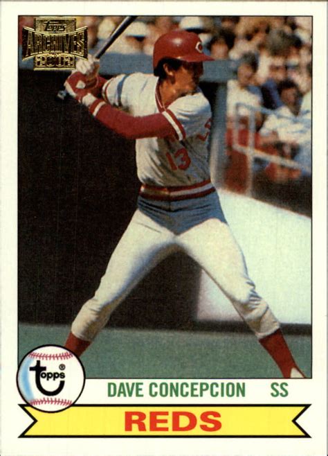 2002 Topps Archives Cincinnati Reds Baseball Card #154 Dave Concepcion ...