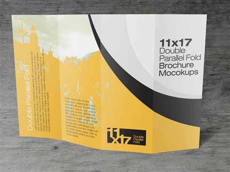 Double Parallel Fold Brochure Template