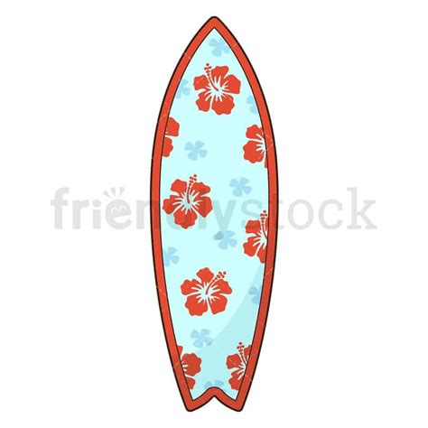 Hawaiian Surfboard Cartoon Vector Clipart FriendlyStock | lupon.gov.ph