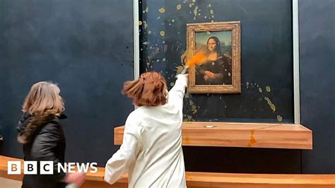 Watch: Soup thrown at Mona Lisa painting