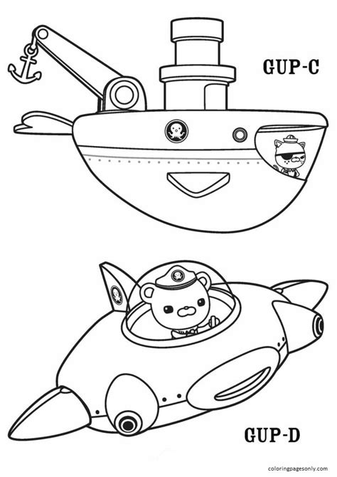 Barnacles Kwazii Octonauts Coloring Page - Free Printable Coloring Pages