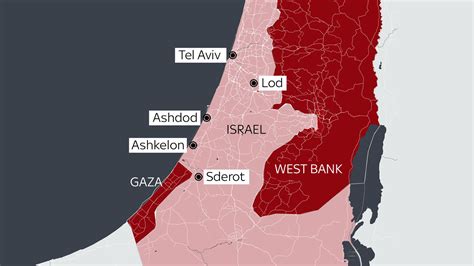 This Map Shows The Parts Of Israel Impacted By The Surprise Attack From ...