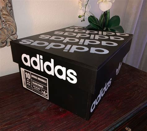 Adidas Box for Jewelry, Accessories, & Gadgets | Jewelry box design, Giant shoe box, Shoe box