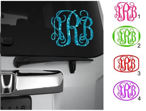 Monogram Decal, Vine Monogram Decal, Glitter Monogram Decal, Glitter ...