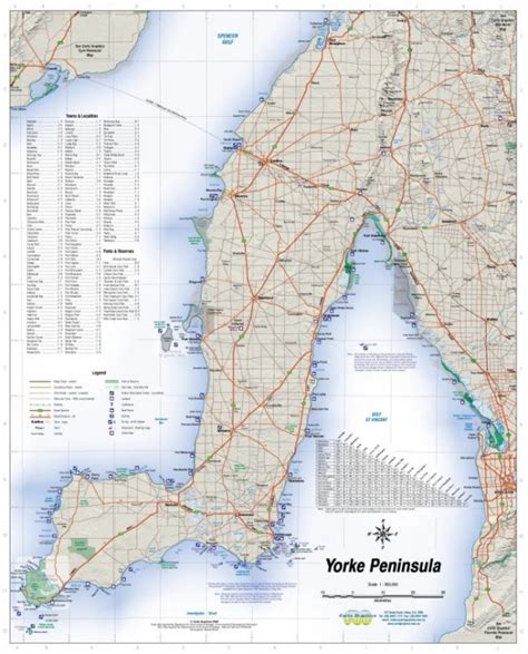 Yorke Peninsula and Copper Coast Map - Carto Graphics