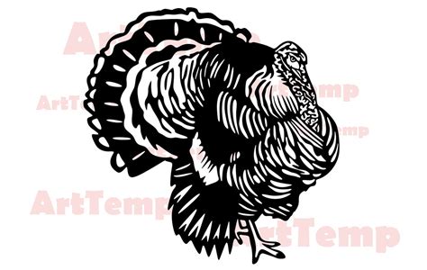 Turkey Silhouette Svg DXF Turkey cnc file dxf file for | Etsy