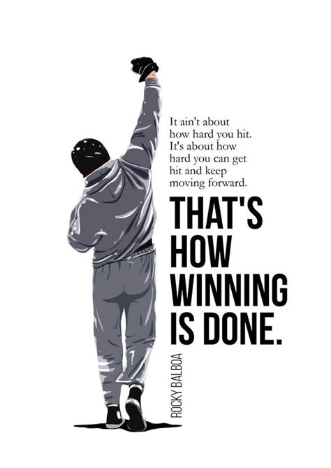 Rocky Balboa Art Poster, Rocky Balboa Quotes, Movie Poster, Cult ...