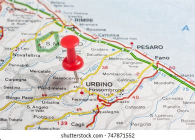 Road Map City Urbino Italy Stock Photo (Edit Now) 747871552