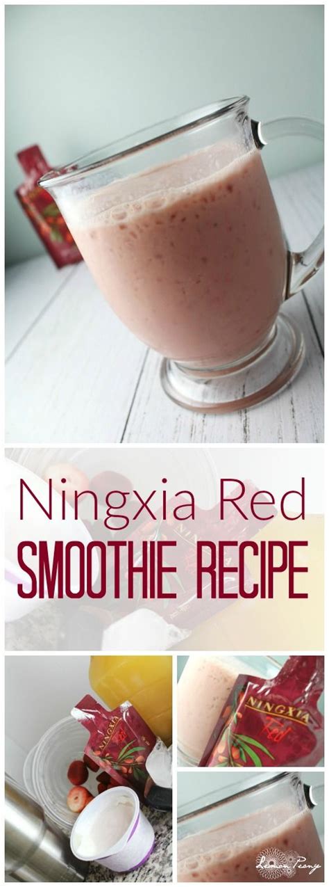 Immune Boosting NingXia Red Smoothie Recipe! Healthy Breakfast or Snack Recipe with Protein and ...