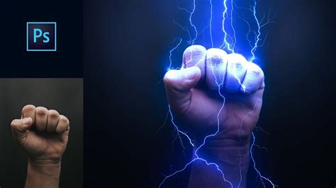 How to Blend Lightning in Your Hand | Lightning Effect | Photoshop ...