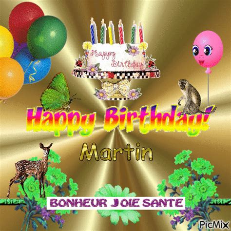 Happy birthday Martin! - Free animated GIF - PicMix