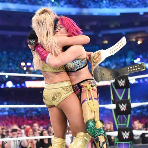 Charlotte Flair and Asuka hug! | Charlotte flair, Charlotte flair wwe ...