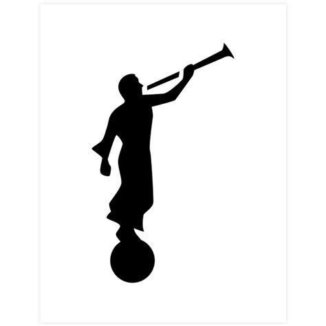 Angel Moroni Pumpkin Carving Template