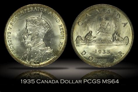 Michael Kittle Rare Coins - 1935 Canada Silver Dollar PCGS MS64