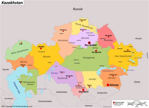 Kazakhstan Map | Discover Kazakhstan with Detailed Maps