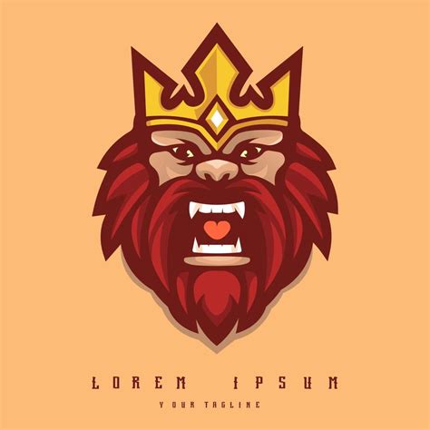 King mascot logo design illustration vector for gaming 8084057 Vector ...