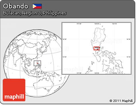 Free Blank Location Map of Obando