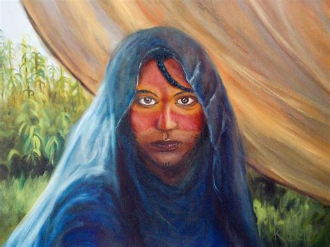 Sarah's Handmaiden Hagar FULL Culor Painting by Kathleen Bell