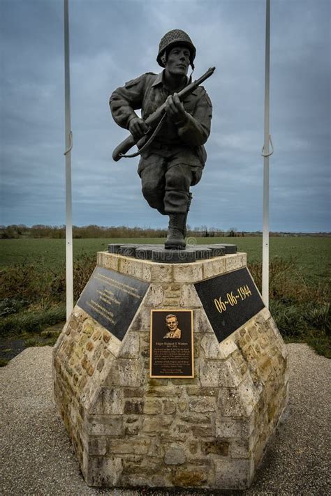 Statue and Memorial of Major Richard Winters Editorial Image - Image of ...