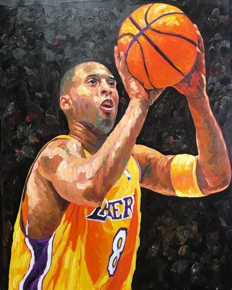 Kobe Bryant Original painting 60 to 90 cm oil on canvas | Etsy