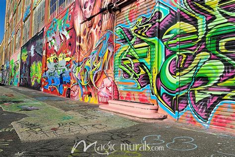 Graffiti Wall Wallpaper Wall Mural by Magic Murals