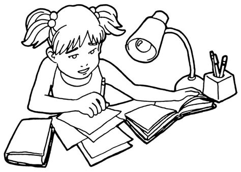 young girl doing homework by 1980 on DeviantArt