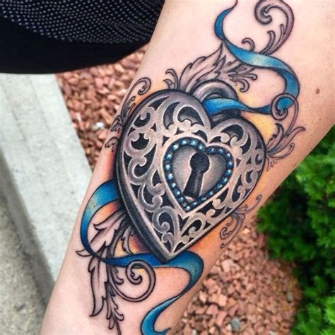 Victorian Heart Locket Tattoo | Victorian heart locket design by Jessica Brennan | tatoos ...