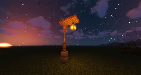 Neat design for a simple lamp post : r/Minecraft