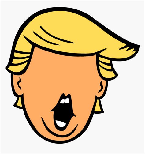 Transparent Donald Png - Donald Trump Head Cartoon, Png Download , Transparent Png Image - PNGitem