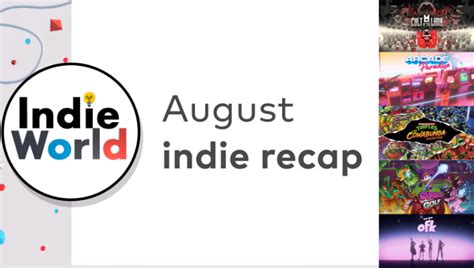 Nintendo shares an August 2022 Switch indie recap | GoNintendo