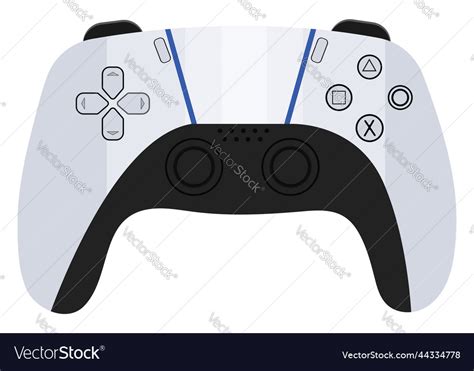 Ps5 controller on a white background Royalty Free Vector