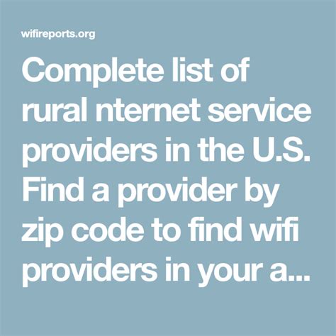 Cable And Internet Providers In My Area By Zip Code - Cable