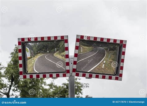 Traffic safety mirrors stock photo. Image of mirrors - 42717870