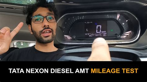 NEXON DIESEL AMT || MILEAGE TEST IN CITY || 😱 😲 😔 - YouTube