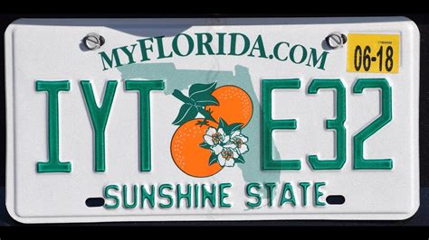 Florida license plate design history 1974-Present. - YouTube