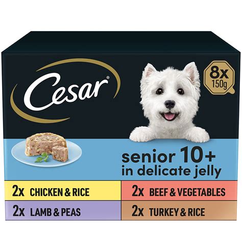 Cesar Senior 10+ Wet Dog Food Jelly | Pets